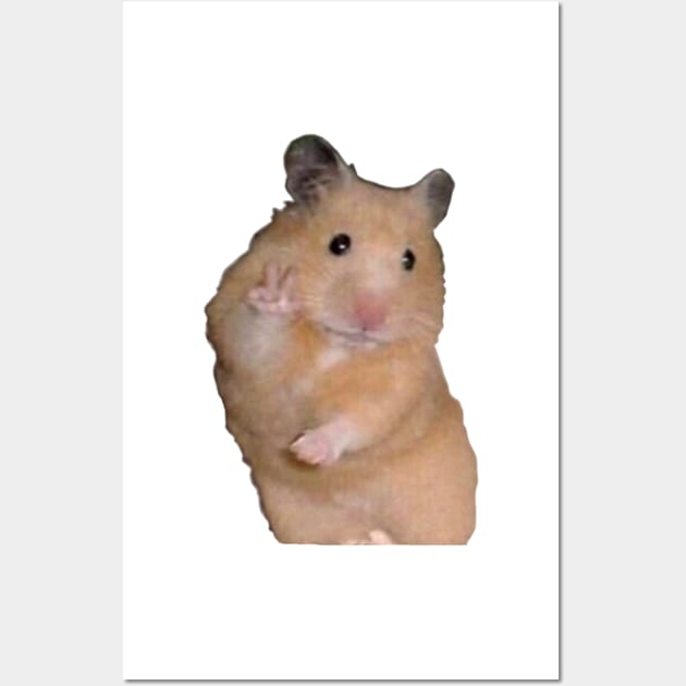 Peace hamster Wall Art by ghjura